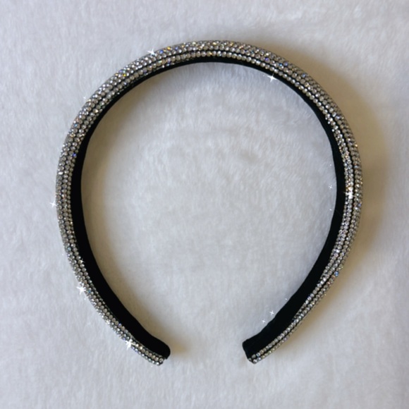 🤍Silver Bling Rhinestone Headband - Picture 3 of 6